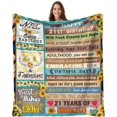 thumbnail image 1 of LHSHID 21st Birthday Gifts Decorations Blanket 21 Year Old Birthday Gifts for Her Funny Girls 21st Birthday Gift Ideas Birthday Presents for Female Women 60"x80", 1 of 7