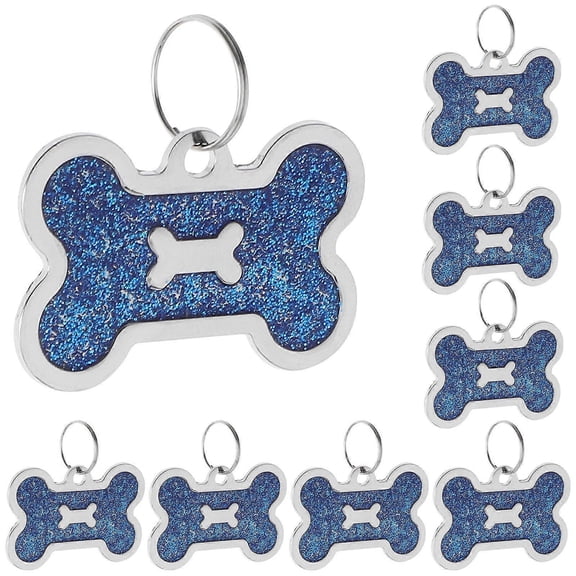 Pet Collar Tags Bone Shape Dog Id Tags for Pets 24Pcs Zinc Alloy