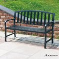 thumbnail image 2 of Axxonn 4ft Commercial Heavy Duty Metal Steel Bench, Black, L 51.2 x W 21.3 x H 34.4 inches, 2 of 5