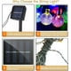 thumbnail image 3 of Guirnalda de luces solares de 5 m para jardín exterior, 30 LED, impermeable, bola de cristal, decoración colorida para festivales, fiestas, bodas, patios y Navidad (multicolor), 3 of 5
