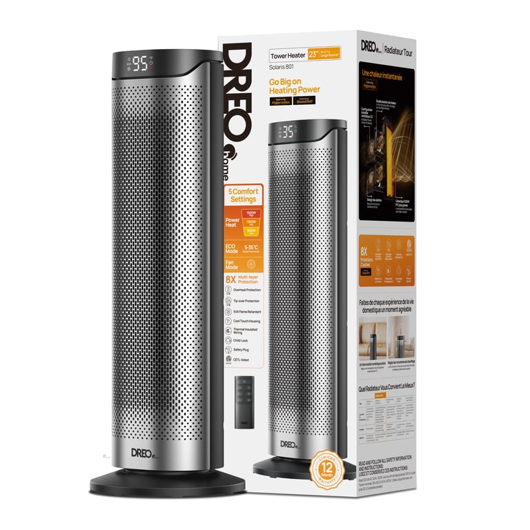 DREO 23-Inch Space Heater, Ceramic, 1500W with Remote photo 7