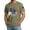 Army Green, variant on Men's Anniversary USA Shirt 1776 - 2026 Patriotic American Flag Freedom Shirts We The People 250 T-Shirt Summer Casual Fashion Tops,Red,L