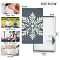 thumbnail image 2 of Hand Draw Snowflake Christmas Cotton Face Towel Soft Hand Towel Absorbent Bathroom Towel for Kitchen Hotel, 2 of 7