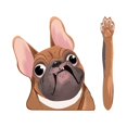 thumbnail image 1 of Accesorios Para Coches Recambios De Automóvil Productos Sticker Pet Dog Wiper Sticker Car Rear Window Shaker Arm Sticker Rear Windshield Wiper Car Sticker, 1 of 2