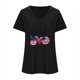 thumbnail image 3 of Camisetas Casuales de las Mujeres Gradiente Día de la Independencia Impreso Cuello Redondo, Blusa de Manga Corta para Diario, Fiesta Y Primavera Verano, 3 of 4