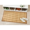 thumbnail image 2 of iDesign - 81232M2 Formbu Bamboo Floor Mat Non-Skid, Large Water-Resistant Runner Rug for Bathroom, Kitchen, Entryway, Hallway, Office, Mudroom, Vanity, 24" x 48" , S et of 2, Natural Wood, 2 of 5