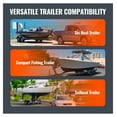 thumbnail image 6 of Boat Trailer Rails 43' Adjustable, 2PCS Galvanized Steel Trailer Poles with PVC Pipes for Ski, Fishing, Sailboat - Loading & Transport, 6 of 7