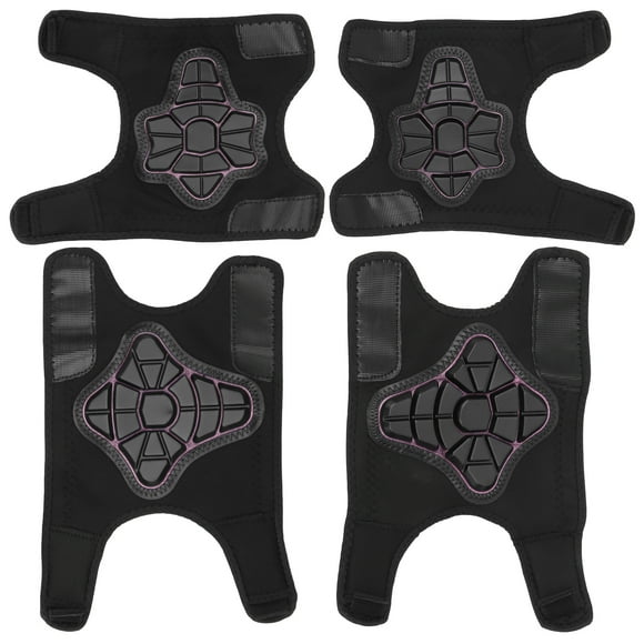 Training Wheels, Safety Gear Set - Elbow & Knee Pads, Perfect for Cycling Adventures - Black Pink Balance Bike for Kids
