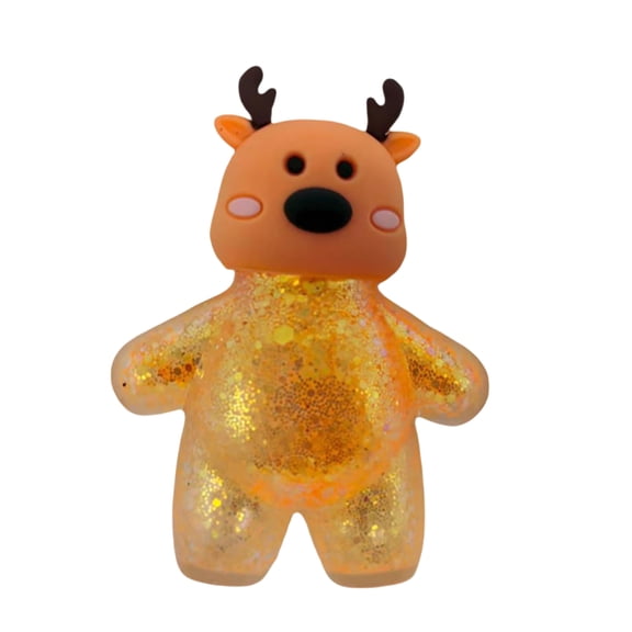 2026 Christmas Indoor Home Decor Christmas Glitter Fidget Toy Soft Sensory Toy Christmas Character StylesThemed Relaxation Toy For Holiday Party Favors Desktop Decor Playtimes
