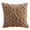 B002- Brown, variant on Faux Throw Pillow, 18X18 In, White Couch Cover, Living Room Decor, Fireplace Decorations for Living Room, Cream Woven, 1 Pc