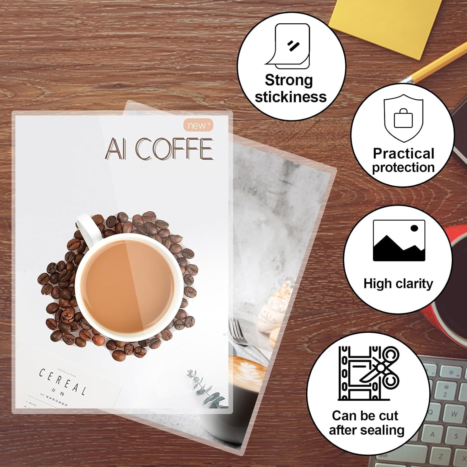 300 Pack Laminating Sheets, Hold 11 x 17 Inch Sheet, 3 Mil Clear Thermal Laminating Pouches 11.5 x 17.5 Inch Lamination Sheet Paper for Laminator, Round Corner