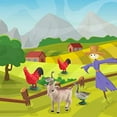 thumbnail image 6 of 8 Pcs Big Animal Figurines Toys,Farm Realistic Plastic Animals Playset,Educational Preschool Learning Toy Playset for Kids Toddlers, 6 of 7