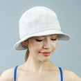thumbnail image 6 of Bucket Sun Hat Cotton Long Brim and Deeper & Round Top Tennis Packable Summer Fashion Outdoor Hat, Black, 6 of 8