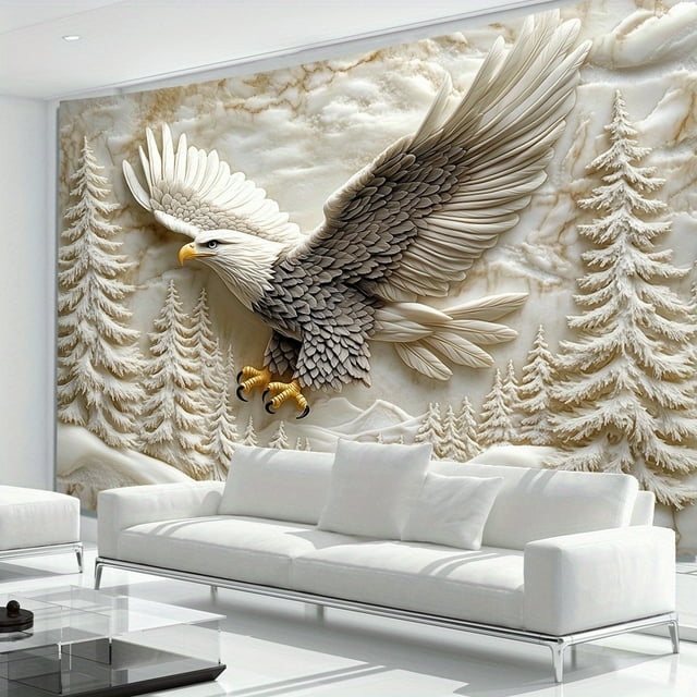 Tapiz para colgar en la pared Majestic Eagle in Flight, 150 cm x 130 cm