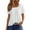 White#23, variant on Summer Tops for Women 2024 Trendy Short Sleeve Fashion Button Square Neck Blouses Cute Petite Tops Shirts Dressy Tunic Tees XXL
