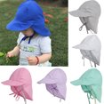 thumbnail image 4 of Sombrero de natación con sopa de protección sor para ños y ñas, transpirable y de secado rápid bebés S Zulema Sombrero de protección solar para niños, 4 of 8