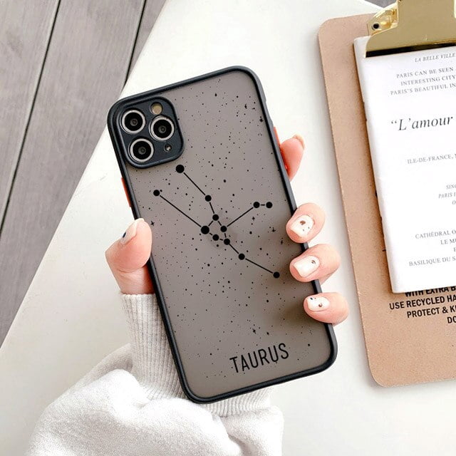Doce constelaciones funda de teléfono para iPhone 8 7 Plus SE 2 X XR XS Max fundas para iPhone 11 12 13 14 Pro Max Mini funda trasera dura Tan Jianjun unisex