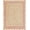 Dark  Pink, variant on Scalloped Natural Jute Rug 2'x3' Ft – Handwoven Boho Farmhouse Area Rug, Braided Eco Friendly Entryway Rug, Natural Fiber Carpet for Living Room & Bedroom, (Sky Blue, 2'x3')