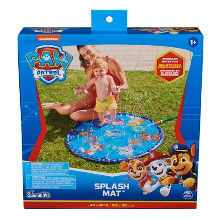 SwimWays PAW Patrol Splash Mat, Kids Splash Pad, Outdoor Toys, PAW Patrol Party Supplies and Water Toys for Kids Ages 1 & Up