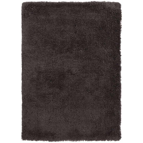 Hauteloom Manahawkin Living Room, Bedroom Area Rug - Shags - Plush Pile - Dark Brown - 2' x 3'