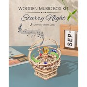 3D Puzzles for Adults-Starry Night Music Box Kit-Wooden Puzzles Science Gifts for Adults-Gifts for Teenage Boys Girls