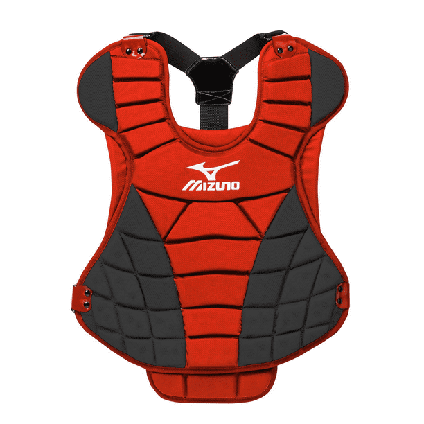 Mizuno Samurai Women's Fastpitch Softball Chest Protector 1314", Size No Size, RedBlack (1090