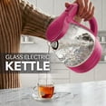 thumbnail image 5 of OVENTE Electric Kettle, 1.5L Borosilicate Glass Countertop Water Heater and Boiler for Coffee or Tea, BPA-Free, Auto Shut-Off, Boil-Dry Protection, Removable and Washable Spout Filter, Pink KG83F, 5 of 8