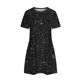 thumbnail image 5 of Vestidos de Verano de Mujer Cuello Redondo Manga Corta Impreso, Ligero Y Cómodo Vestidos Casuales para Mujeres, 5 of 8