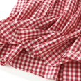 thumbnail image 7 of Gbsyewxs Womens Skirts Midi Skirt High Elastic Waist Plaid Pleated A Line Casual Women'S Skirts Red, 7 of 7