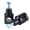 Black, variant on M Buder Universal Circular Handlebar Riser Bracket Mount Clamp 25mm / 1.0 inches Chrome Plating Heavy Duty Aluminum Alloy Motorcycle Replacement Parts for Street Bike Dirt Bike ATV