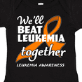 thumbnail image 4 of Inktastic We'll Beat Leukemia Together Leukemia Awareness Boys or Girls Baby Bodysuit, 4 of 5