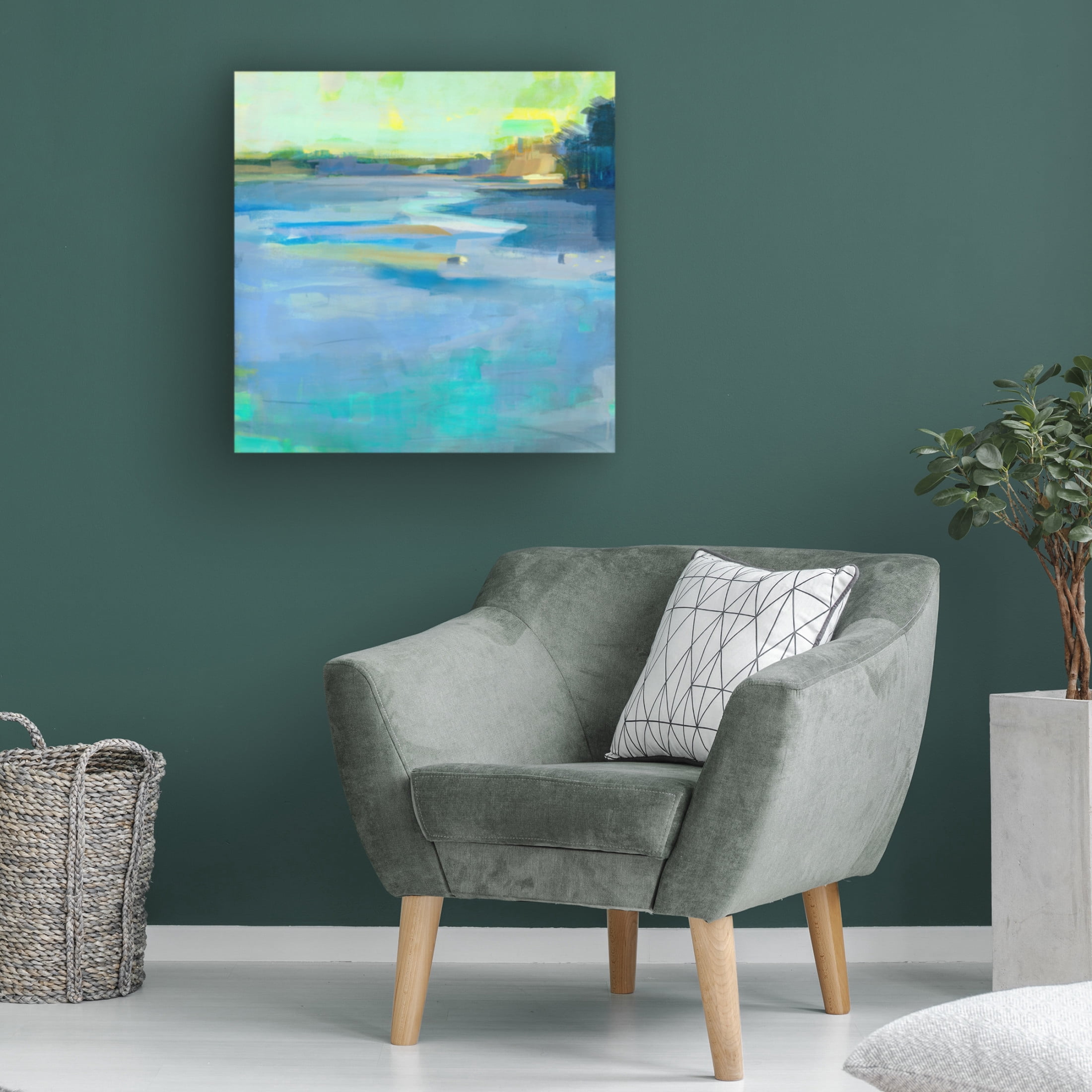 Canvas Wall Art - Kathleen Robbins 'Kittery Maine' Wall Art for Living Room, Bedroom, or Office Décor by Trademark Fine Art - 35 x 35 Inches