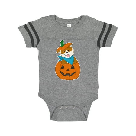 

Inktastic Cute Halloween Corgi in Pumpkin Gift Baby Boy or Baby Girl Bodysuit