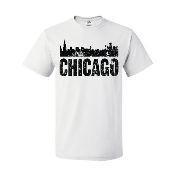 Inktastic Chicago Skyline Grunge T-Shirt