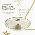 thumbnail image 4 of Spode Christmas Tree Collection Pasta Bowl - 9-Inch, Dishwasher, Microwave, and Freezer Safe, Made of Porcelain, Serveware, Christmas Tree Design, Green/Beige, 4 of 7