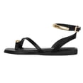 thumbnail image 2 of Sandalias de piso Exterior Piel vegana Color Negro Para Mujer De RBBASICS, 2 of 3