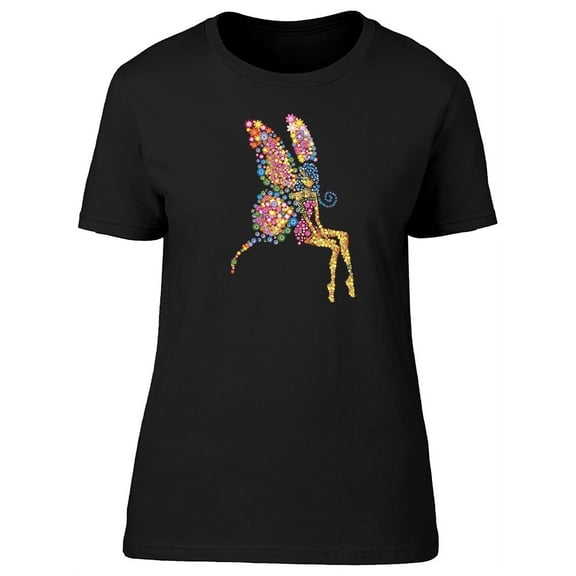 Colorful Floral Fairy T-Shirt Women -Image by Shutterstock, Female Small