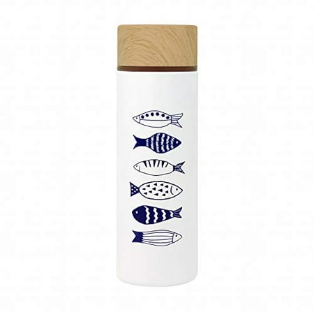 

Toa Metal Pokemini Thermos Bottle Scandinavian Series [Fish] 140ml