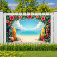 thumbnail image 6 of Tropical Design Beach Banner Hawaiian Surfboard Luau Decoration for Summer Party Outdoor Event, 6 of 7