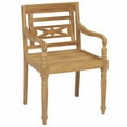 thumbnail image 3 of vidaXL Batavia Chairs with Cushions 4 pcs Solid Teak Wood, 3 of 5