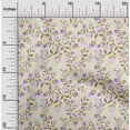 thumbnail image 1 of oneOone Viscose Jersey Cream Fabric Flower & Leaves Watercolor Dress Material Fabric Print Fabric By The Yard 60 Inch Wide, 1 of 5