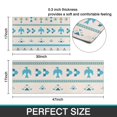 thumbnail image 7 of Blue Ethnic Bird Pattern Kitchen Rugs Sets Of 2,Anti Fatigue Kitchen Mat Rugs Non Slip Washable,Decorative Kitchen Floor Mats for Kitchen,Sink,Laundry,17"x30"+17"x47", 7 of 7