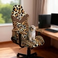 thumbnail image 2 of XYZCANDO Brown Leopard Gaming Chair Cover 4 Pieces with Armrest Covers with Zipper Easy to Clean Non-Slip Stretch Fabric Home Decor Suitable for Most Game Chairs, 2 of 7