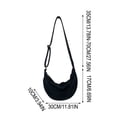 thumbnail image 3 of Women's Versatile High-End Soft Leather Dumpling Bag Shoulder Bag Crossbody Bag For Student Class Use, 3 of 7