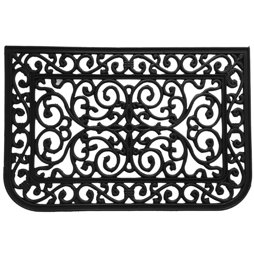 Rubber Cal Liverpool Outdoor Cast Iron Door Mat 18 By 30 Inch