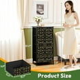 thumbnail image 2 of 4 Drawer Vertical Storage Dresser Golden gothic Geometrical royal elements medieval with Wood Top Fabric Pull Drawers, 2 of 8