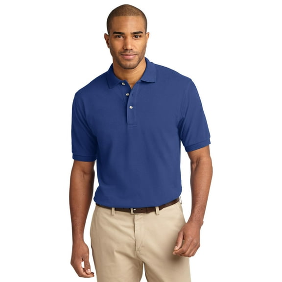 Port Authority Heavyweight Cotton Pique Polo. K420, K420, Royal, X-Large