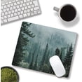 thumbnail image 6 of Mouse Pad, Mist Forest Mouse Pad, Washable Square Cloth Mousepad for Gaming Office Laptop, Non-Slip Rubber Computer Mouse Pads for Wireless Mouse, Cute Mouse Pads for Desk, Natural Landscape, 6 of 7