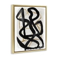 thumbnail image 2 of Stupell Industries Mid-Century Hindsight Black & Beige Gold Floating Frame Canvas Art, 17 x 21, by Lucille Price, 2 of 8