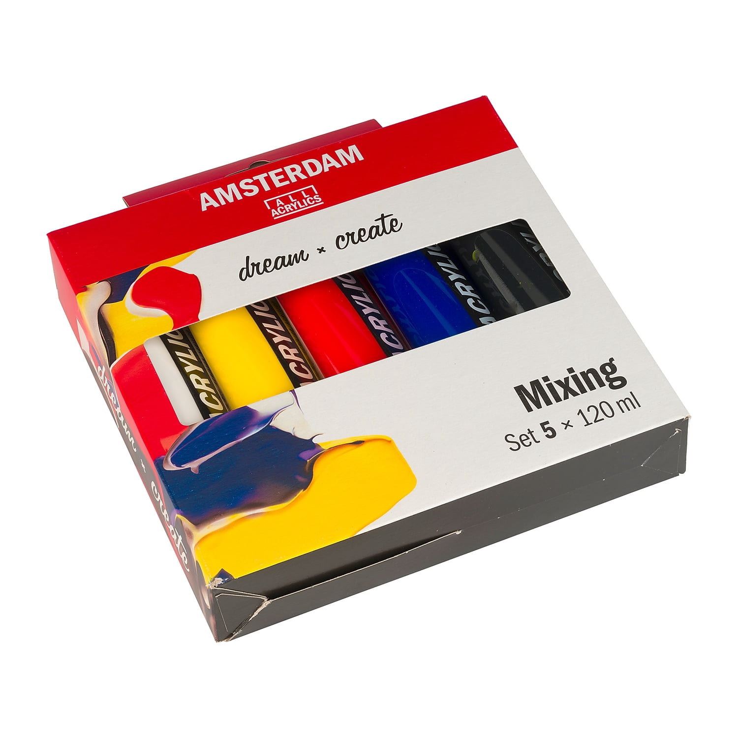 Amsterdam Mixing Acrylic Paint Assorted Colors 5/Pack (AMS17791904)